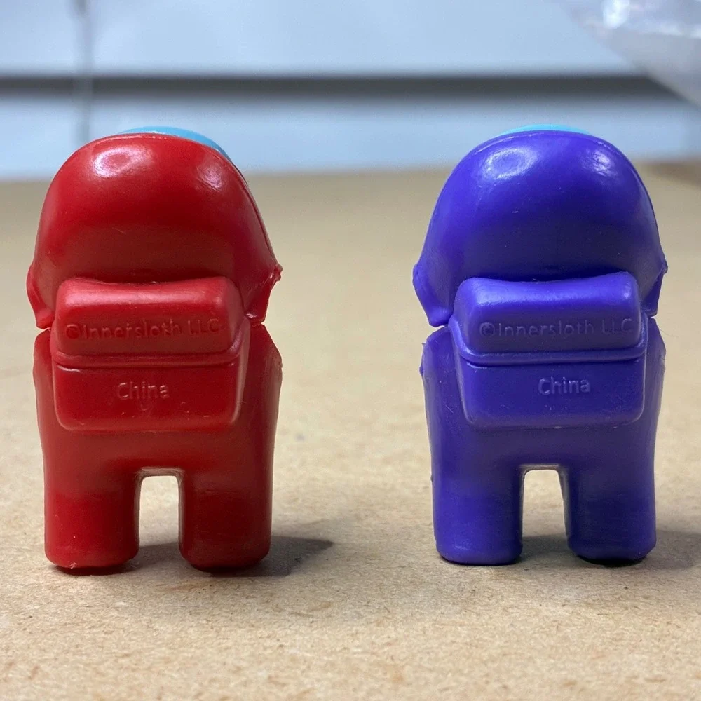 Official Among Us Monster Impostor Figure Lot Red Purple Innersloth Minis 2”